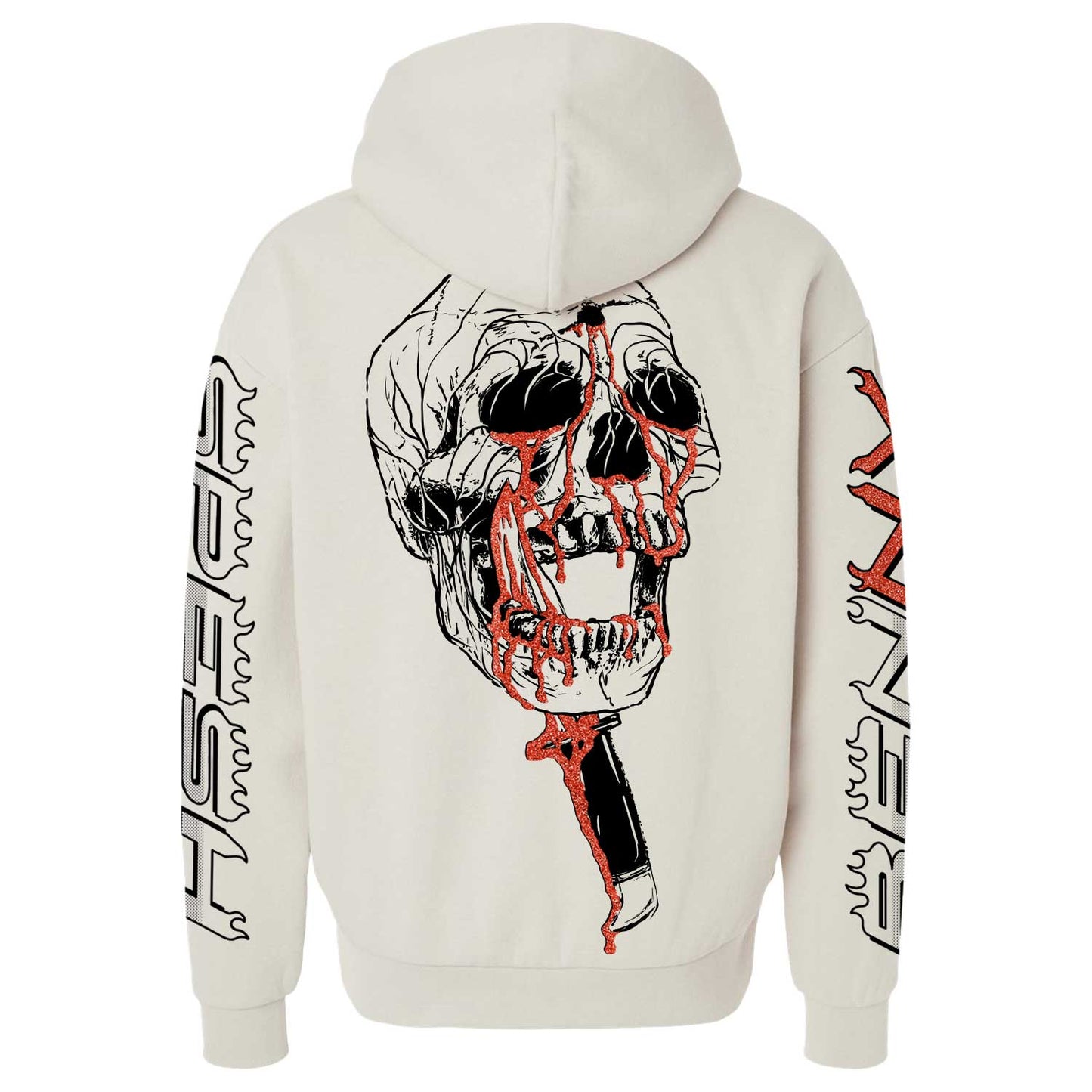 Benny & Spesh - Cooked Crack Heavyweight Skull Hoodie