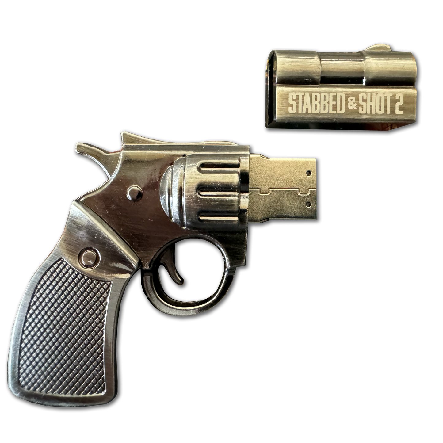 Stabbed & Shot 2 Custom .38 Flash Drive Black Soprano Family