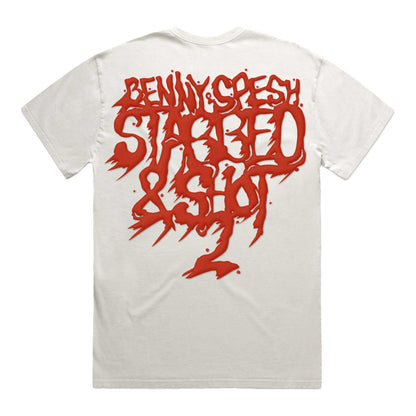 Benny & Spesh - Faded Bone Heavy Tee